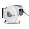 Air Hose Reel Retractable Rewind Swivel Wall Mount Compressor Garage – 20 M