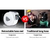 Air Hose Reel Retractable Rewind Swivel Wall Mount Compressor Garage – 20 M