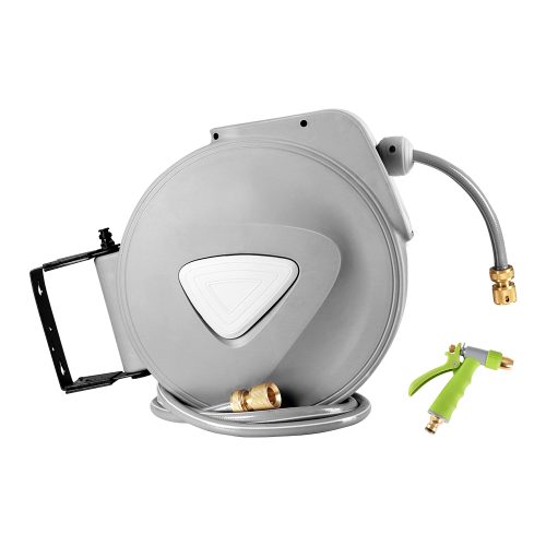Retractable Water Hose Reel Garden Storage AutoRewind Spray Gun – 30 M