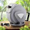 Retractable Water Hose Reel Garden Storage AutoRewind Spray Gun – 30 M