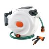 Retractable Water Hose Reel Garden Spray Gun Storage AutoRewind – 30 M