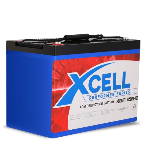 X-Cell AGM Battery Deep Cycle 12v Mobility Scooter Golf Cart Camping Volt – 120Ah 12v