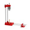 Drill Locator Alloy Steel Woodworking Drilling Punch Guide Jig Tool Adjustable – Red