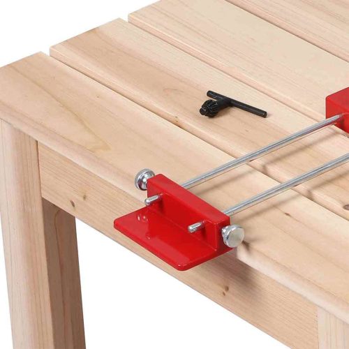 Drill Locator Alloy Steel Woodworking Drilling Punch Guide Jig Tool Adjustable – Red