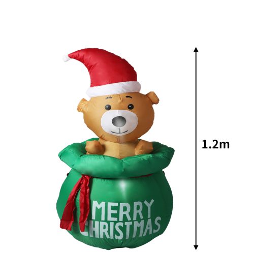 Inflatable Christmas Decor LED Lights Xmas Party – Bubbly Bear