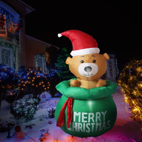 Inflatable Christmas Decor LED Lights Xmas Party – Bubbly Bear