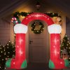 Inflatable Christmas Decor LED Lights Xmas Party – Stocking Arch