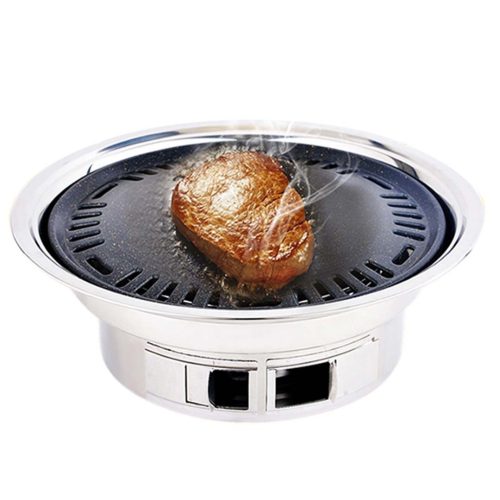 BBQ Grill Stainless Steel Portable Smokeless Charcoal Grill Home Outdoor Camping