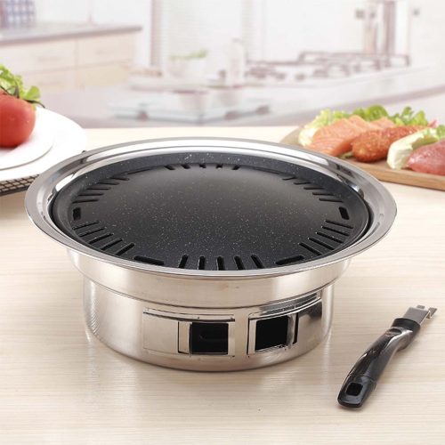 BBQ Grill Stainless Steel Portable Smokeless Charcoal Grill Home Outdoor Camping – 1