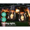 Jingle Jollys Festoon String Lights Christmas Bulbs Party Wedding Garden Party – 20 M