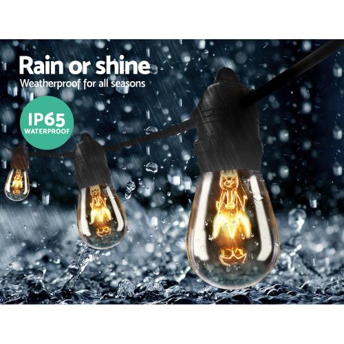 Jingle Jollys Festoon String Lights Christmas Bulbs Party Wedding Garden Party – 38 M