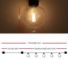 Jingle Jollys LED Festoon String Lights Bulbs Kits Wedding Party Christmas G80 – 50 M