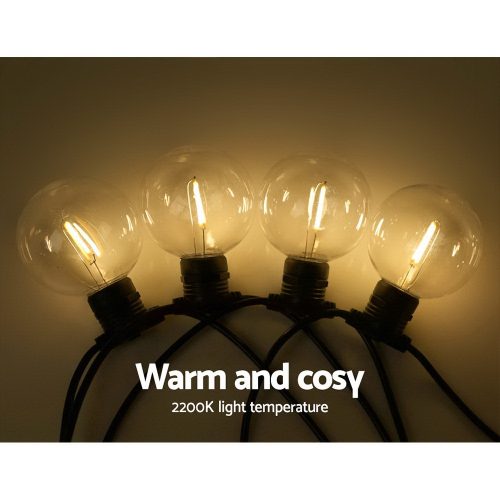 Jingle Jollys LED Festoon String Lights Bulbs Kits Wedding Party Christmas G80 – 50 M