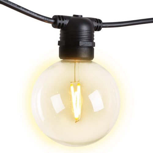Jingle Jollys LED Festoon String Lights Bulbs Kits Wedding Party Christmas G80 – 50 M