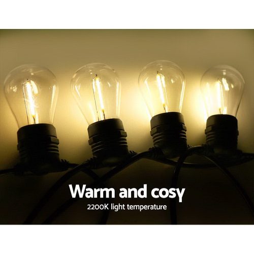 Jingle Jollys LED Festoon String Lights Bulbs Kits Wedding Party Christmas S14 – 86 m