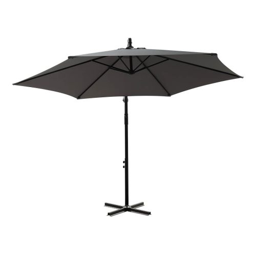 3M Outdoor Umbrella Cantilever Cover Garden Patio Beach Umbrellas Crank – Grey
