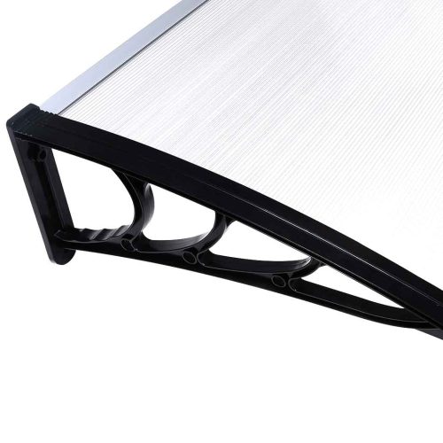 Window Door Awning Outdoor Canopy UV Patio Sun Shield Rain Cover DIY – 1 x 1.2 M, Transparent