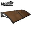 Window Door Awning Outdoor Canopy UV Patio Sun Shield Rain Cover DIY – 1 x 2.4 M, Black