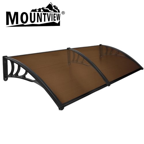 Window Door Awning Outdoor Canopy UV Patio Sun Shield Rain Cover DIY – 1 x 2.4 M, Black