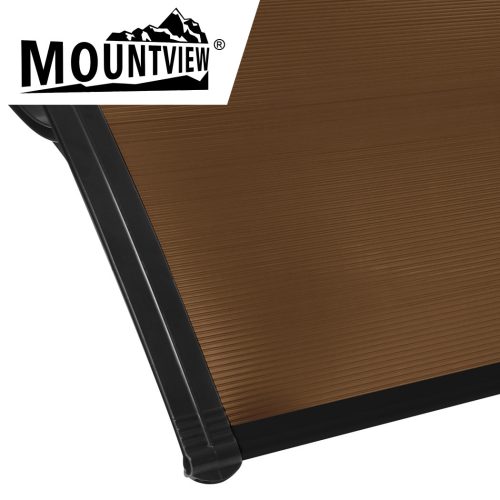 Window Door Awning Outdoor Canopy UV Patio Sun Shield Rain Cover DIY – 1 x 2.4 M, Black