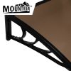 Window Door Awning Outdoor Canopy UV Patio Sun Shield Rain Cover DIY – 1 x 2.4 M, Black