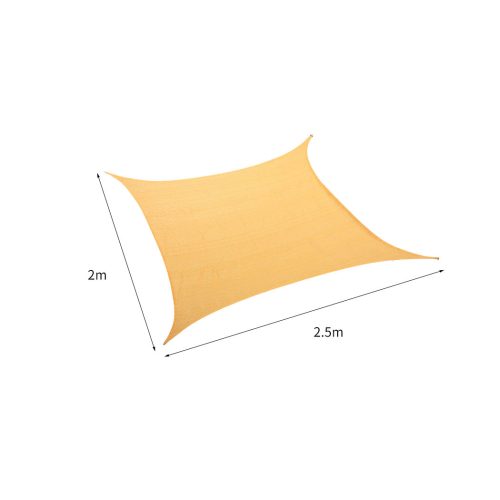 Sun Shade Sail Cloth Canopy ShadeCloth Outdoor Awning Cover – 2 x 2.5 M, Beige