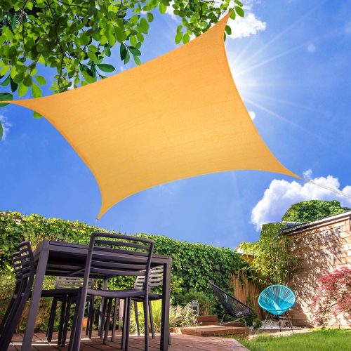 Sun Shade Sail Cloth Canopy ShadeCloth Outdoor Awning Cover – 2 x 2.5 M, Beige