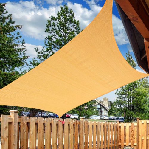 Sun Shade Sail Cloth Canopy ShadeCloth Outdoor Awning Cover – 2 x 2.5 M, Beige