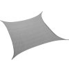 Sun Shade Sail Cloth Canopy ShadeCloth Outdoor Awning Cover – 5 x 5 M, Grey