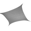 Sun Shade Sail Cloth Canopy ShadeCloth Outdoor Awning Cover – 5 x 5 M, Grey