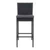 Outdoor Bar Stools Dining Chairs Wicker Furniture – 4