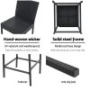 Outdoor Bar Stools Dining Chairs Wicker Furniture – 4