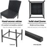 Outdoor Bar Stools Dining Chairs Wicker Furniture – 4