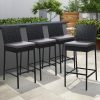 Outdoor Bar Stools Dining Chairs Wicker Furniture – 4
