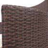 3 Piece Wicker Outdoor Furniture Set – Brown