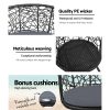 Outdoor Patio Chair and Table – Black