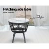 Outdoor Patio Chair and Table – Black