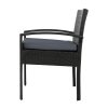 Outdoor Furniture Bistro Wicker Chair Black – 2