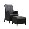 Recliner Chair Sun lounge Setting Outdoor Furniture Patio Wicker Sofa