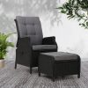 Recliner Chair Sun lounge Setting Outdoor Furniture Patio Wicker Sofa