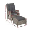 Recliner Chair Sun lounge Setting Outdoor Furniture Patio Wicker Sofa