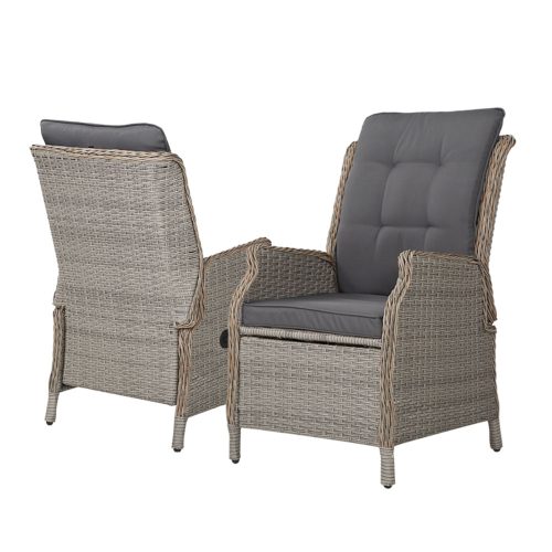 Recliner Chair Sun lounge Setting Outdoor Furniture Patio Wicker Sofa