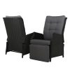 Recliner Chair Sun lounge Setting Outdoor Furniture Patio Wicker Sofa