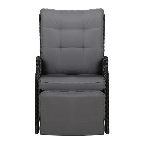 Recliner Chair Sun lounge Setting Outdoor Furniture Patio Wicker Sofa