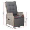 Recliner Chair Sun lounge Setting Outdoor Furniture Patio Wicker Sofa