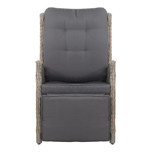 Recliner Chair Sun lounge Setting Outdoor Furniture Patio Wicker Sofa
