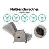 Recliner Chair Sun lounge Setting Outdoor Furniture Patio Wicker Sofa