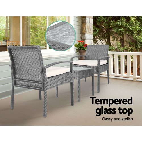 3-piece Outdoor Set – Grey