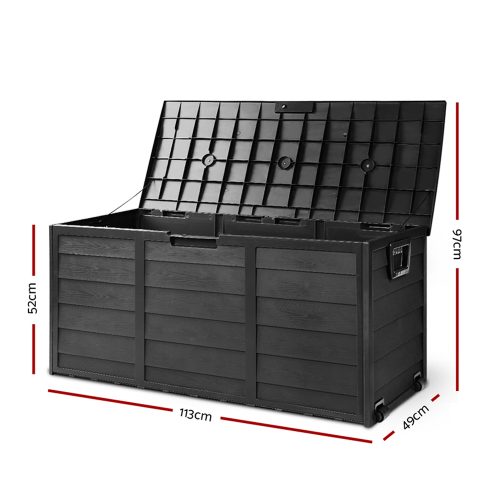 290L Outdoor Storage Box – Black