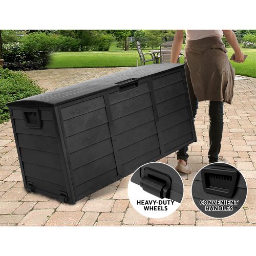 290L Outdoor Storage Box – Black